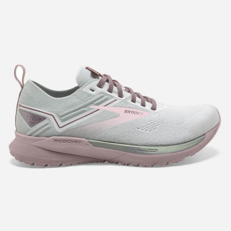 Brooks Ricochet 3 Womens Lightweight Road Running Shoes - White/Ice/Primrose Pink - Philippines (592